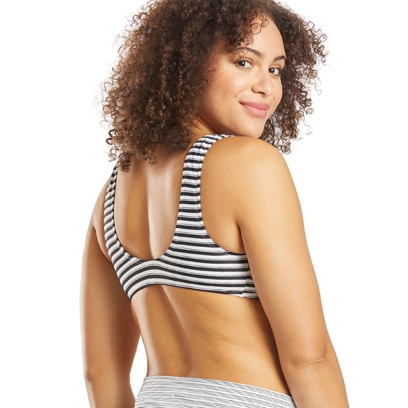 New Skye seaside two piece black striped swimsuit - Picture 9 of 12